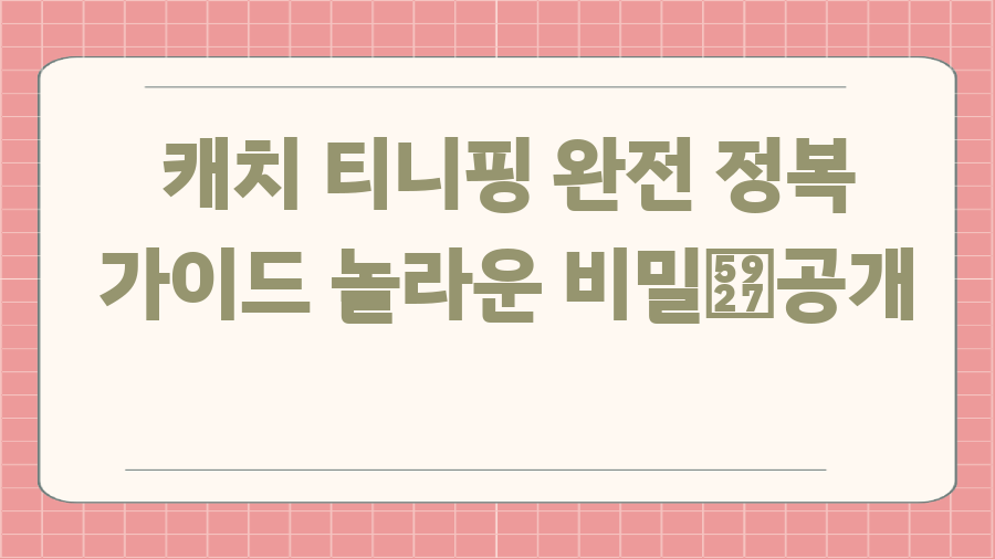 캐치 티니핑 완전 정복 가이드 놀라운 비밀大공개